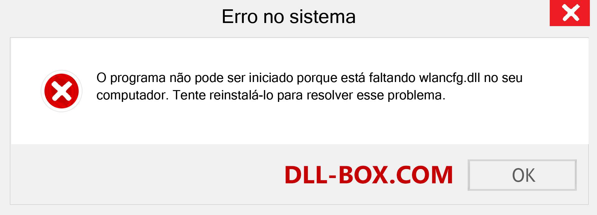 Arquivo wlancfg.dll ausente ?. Download para Windows 7, 8, 10 - Correção de erro ausente wlancfg dll no Windows, fotos, imagens